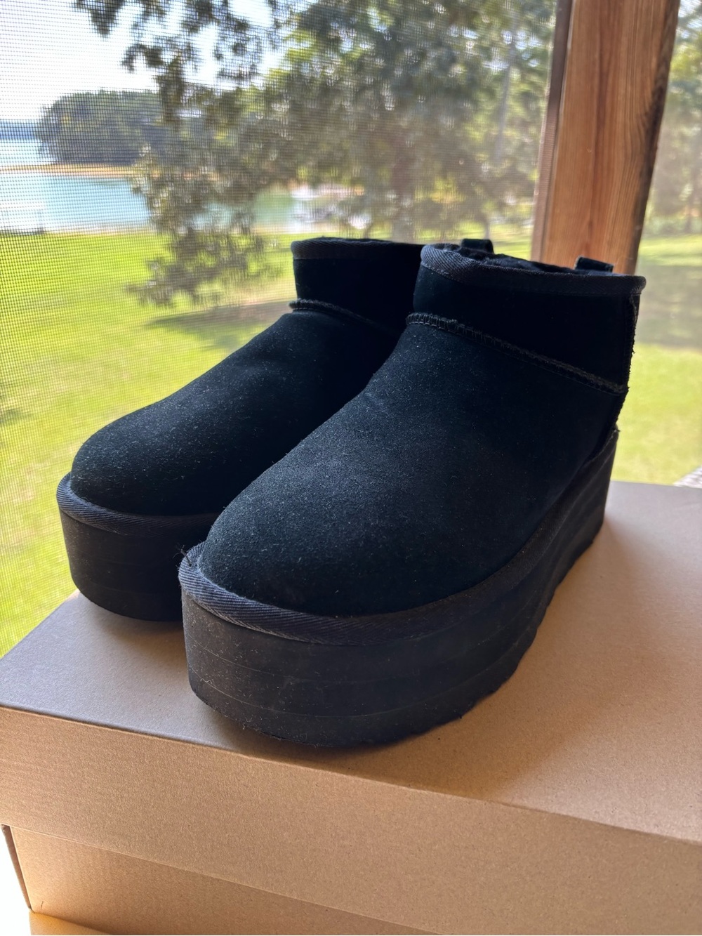 UGG platform booties